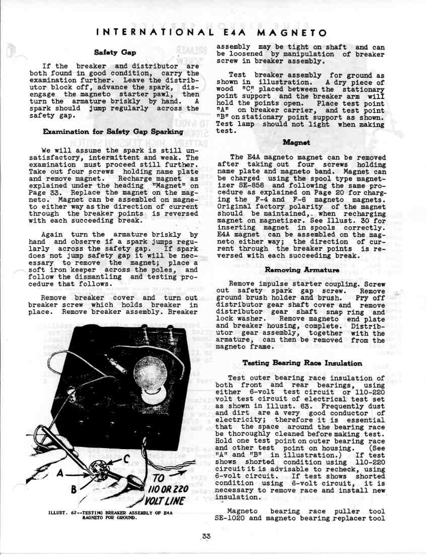 GSS-5035 Service Manual Magnetos